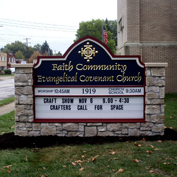 Carved Monument Signs